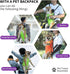 Pet Carrier Backpack Pets Out of Four Legs Shoulder Bag Travel Backpack Biking, Hiking,Out for a Walk Riding a Bike or Electric car/Breathable/Eas...