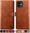 SUANPOT for iPhone 11 6.1 inch (Non 11 Pro 5.8") Leather Wallet case with RFID Blocking Credit Card Holder, Flip Book Phone case Shockproof Cover ...