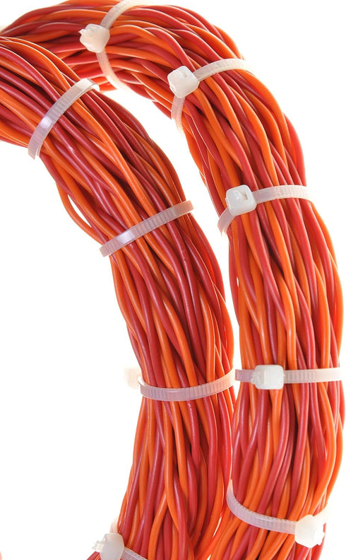 Fixson Multi-Purpose Self-Locking Cable Ties Nylon Zip Wire Tie-Wraps (100 Piece) 8-Inch Cable-Tie Color Natural (45-LB Strength)...