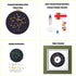 mozhijing constellation Embroidery Kit for Adults with Stamped Pattern, Round Beads for Embroidery DIY Crafting,Cross Stitch Beginner Kits with Fr...