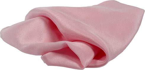 Classic Pink Silk Handkerchief 100% Silk – Soft Mulberry Silk - Large 16” Square...