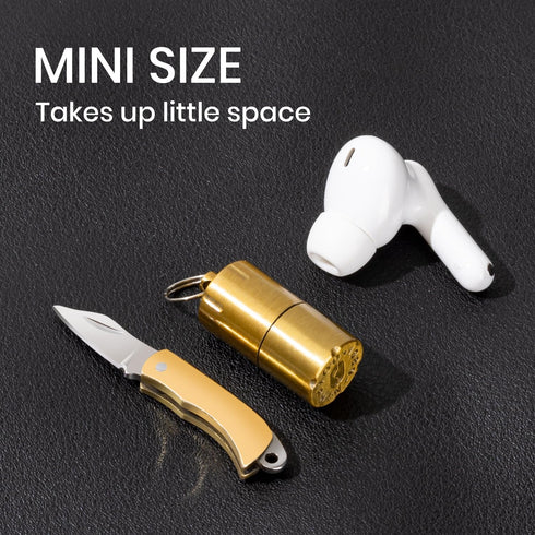 Mini Pocket Knife with Retro Lighter, EDC Small Folding Knife, Keychain Knife Set for Camping Survival, Gadgets for Men, Easy for Everyday Carry (...