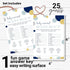 Paper Clever Party Navy and Gold Baby Shower Games - Royal Prince Animal Matching Game - Fun Gender Reveal Activity for Guests - Twinkle Little St...