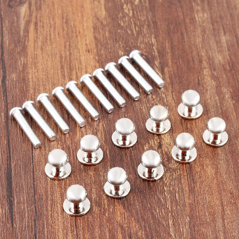 dophee 10Pcs Mini Drawer knobs Jewelry Box Wooden Cases Pulls Cabinet Cupboard Dresser Closet Chest Bin Handles, Zinc Alloy, 0.39"x0.43", Silver...