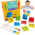 ZE ZONEXPRESS© - Expression Puzzle Building Blocks - Wooden Face Montessori - Face-Changing Magic Cube Challenge and Logical Thinking Training Boa...