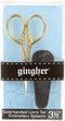 Gingher 3.5 Inch Gold-Handled Lion's Tail Embroidery Scissors (01-005870)...