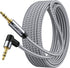 3.5mm Audio Cable 4 ft AUX Cord Male to Male AUX Headphone Cable aux Cable Stereo Aux Jack to Jack Cable 90 Degree Right Angle Auxiliary Cord......