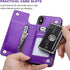 iPhone Xs Max Wallet Case with Card Holder,OT ONETOP Premium PU Leather Kickstand Card Slots Case,Double Magnetic Clasp and Durable Shockproof Cov...