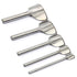 Yaetek 5 Sizes DIY Leather Craft Arc-Shaped Punch Cutter Tools 10mm, 20mm, 30mm, 40mm, 50mm Belt Strap Wallet Bag End...