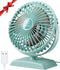 JZCreater Desk Fan, USB Desk Fan, 3 Speeds with Strong Airflow, 4.9 Inch Quiet Small Portable Table Fan, 360° Rotate Personal Cooling Fan For Bedr...
