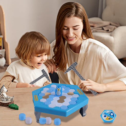 DR.DUDU Save Penguin Break Ice Board Game for Kids 4-8, Ice Breaker Save Penguin On Ice Family Funny Table Game, Ice Block Breaking Penguin Trap G...