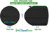 Marine Wakeboard Tower Speaker Covers for 8” Round Speakers – 210T Polyester with Silver UV Coating – Water-Resistant, Double-Stitched with Drawco...