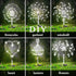 NMM Solar Fireworks Lights, 2 Pack 120 LED Copper Wire Waterproof Outdoor Solar Garden Lights, 2 Lighting Modes Stake Landscape Light for Lawn, Ya...