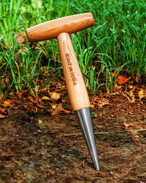 Dibber Garden Tool Seed Planter Tool T-Handle for Making Holes Planting Small Seedling Modules and Bulbs Sowing Bigger Seeds Smaller Bulb Transpla...