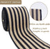 Burlap Ribbon Wired,2 1/2”x10 Yard,Black Stripe Rustic Ribbon for Easter, Christmas, Wreath, Spring, Summer, Wedding, Baby Shower, Birthday...