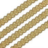 FINGERINSPIRE 13 Yards Gimp Braid Trim Gold Edge Woven Braid Trim 15mm(W) Inelastic Handmade Polyester Sewing Gold Metallic S Wave Craft Decor Lac...