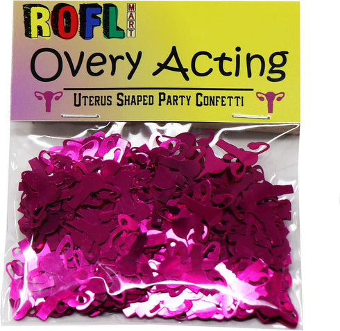 ROFLmart Metallic Pink Uterus Confetti Party Decoration (1)...