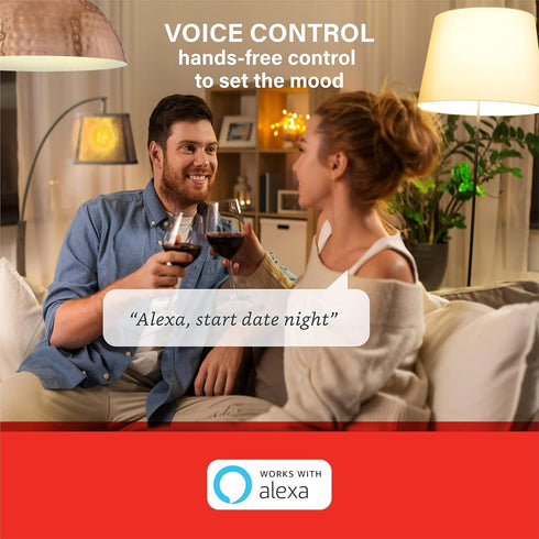 Sengled Alexa Light Bulb, S1 Auto Pairing with Alexa Devices, Warm Smart Light Bulbs, Bluetooth Mesh Smart Home Lighting, E26 60W Equivalent, 800L...