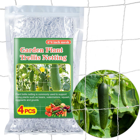 Sukh Garden Plant Trellis Netting -Trellis Net Polyester Trellis Netting Garden Square Mesh Netting for Climbing Plants Fruits Vegetables VinesGro...