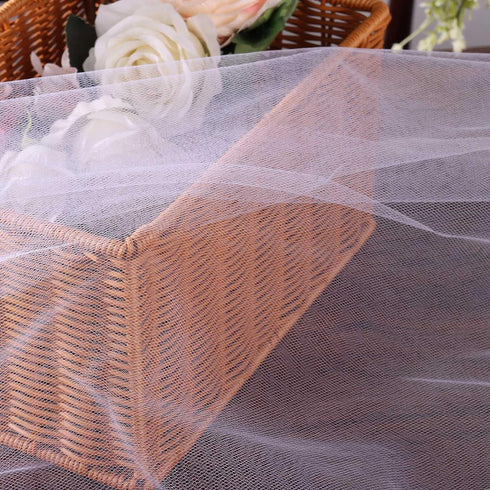HAVII 54" x 20 Yards (60 ft) White Tulle Rolls Bolt for Wedding Birthday Party Decoration Tutu Table Skirt Tulle Fabric Spool Wrapping Ribbon DIY ...
