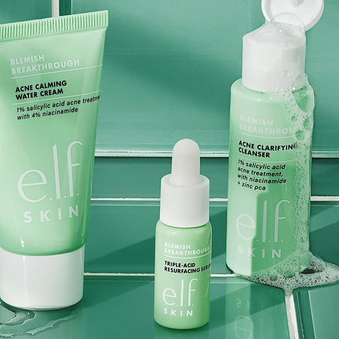 e.l.f. SKIN Blemish Breakthrough Blemish Control Basics Kit, Travel-Size Acne Skincare Routine, Cleanser, Serum & Moisturizer, Vegan & Cruelty-Fre...