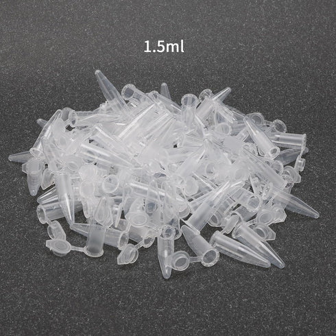 1.5ml Centrifuge Tubes with Snap Cap Bottom Tip Clear Plastic Test Tube Vials, Pack of 500...