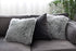 Uhomy Fluffy Accent Pillows Cover 20"x20", Soft Gray Ombre Faux Fur Throw Pillow Case, Modern Luxury Decorative Square Cushion Cover for Farmhouse...