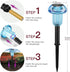 Solar Pathway Lights, 4 Pack Blue LED Mushroom Solar Powered Outdoor Lights, Landscape Lighting Garden Stake Lights, Solar Landscape Lights Outdoo...