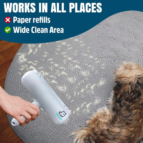 Pet Hair Removal and Lint Roller | Bestiary Reusable Pet Hair Remover for Dogs and Cats | Pet Fur and Lint Removal from Furniture, Clothing, Beds,...