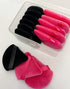 14 Pieces Powder Makeup Sponge Made of Cotton Velour Triangle Powder Puff Washable Reusable,Black+Red...