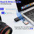 USB C Lightning SD Card Reader for iPhone 15 iPad Mac - 2 in 1 Micro SD/SD Card Adapter(Read two cards simultaneously), Portable Digital Camera Ad...