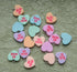 Ruwado 18 Pcs BE MINE Jewelry Making Kits Multi Color Heart Shapes Resin Accessories for DIY Jewelry Making Findings Keychain Necklace Bracelets E...