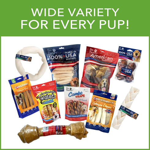 Pet Factory Real Chewz Premium Pig Ears Dog Chew Treats, 100% All-Natural - 7 Count/1 Pack...