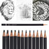Sketch Pencils for Drawing,12 Pack Drawing Pencils, Art Pencils, Graphite Pencils, Art Pencils for Drawing and Shading, Sketching, Artist Pencils ...