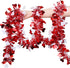 LOMIMOS 32.8 Ft Valentine's Day Tinsel Garland,Shiny Hanging Decor for Wedding Engagement Anniversary Party Supplies(Red White)...