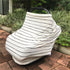 Car Seat Cover Baby – Multi-use Nursing Cover-Up for Breastfeeding, Carseat Canopy Cover, Stretchy Infant Stroller Covers for Boys and Girls (Whit...