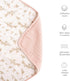 Konssy Muslin Baby Blankets for Girls, 100% Cotton Crib Blanket for Baby Infant Toddler, Super Soft and Lightweight Nursery Blankets 40"x36" (Pink...