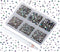 Bymitel 7200 Pieces 6 Mixed Sizes Glue Fix on Glass Rhinestones Round Crystal Gems Flatback for DIY Jewelry Making with one Picking Pen(6-Sizes 72...