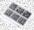 Bymitel 7200 Pieces 6 Mixed Sizes Glue Fix on Glass Rhinestones Round Crystal Gems Flatback for DIY Jewelry Making with one Picking Pen(6-Sizes 72...