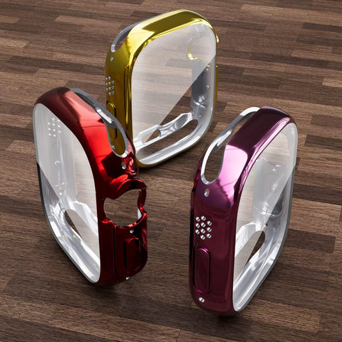 2 Pack TPU case for Apple Watch Series Ultra 49mm with Screen Protector, Soft TPU Shockproof Waterproof Protective Case for iwatch Ultra 49 mm...