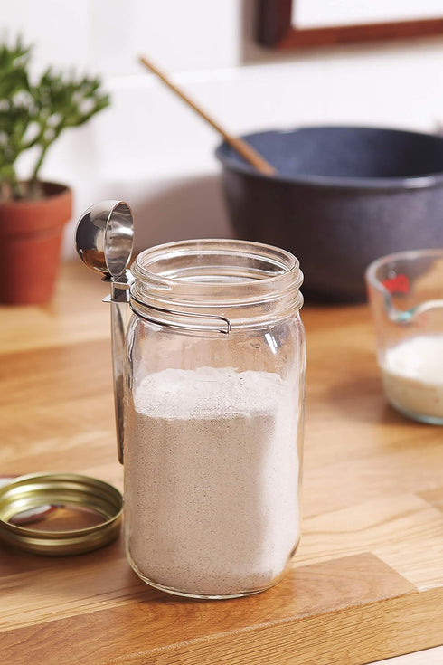 Jarware Stainless Steel Coffee Scoop for Wide-Mouth Mason Jars, 1 Tablespoon...