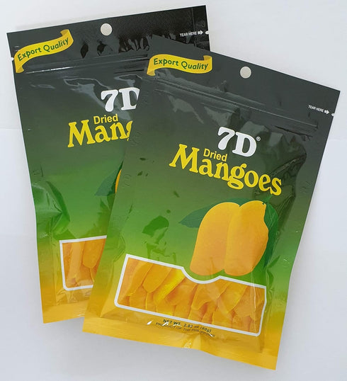 Naturally Delicious 7D Mangoes Tree Ripened Dried Mango 2 pack...