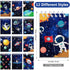 HOBBY HORSE 24 Pieces Outer Space Mini Spiral Notepad Solar System Mini Notebook in 12 Designs for Outer Space Party Favors, 3.54 x 2.36 Inch...