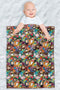 Harry Potter Lightweight Baby Blanket, 30"X40", Hero Chibi Collage Unisex for Infants Girls & Boys...