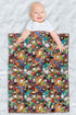 Harry Potter Lightweight Baby Blanket, 30"X40", Hero Chibi Collage Unisex for Infants Girls & Boys...