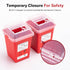 All New Alcedo Sharps Container for Home Use and Professional 1 Quart Plus (3-Pack), Biohazard Needle and Syringe Disposal, Small Portable Contain...