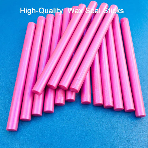 Wax Seal Stick, Tomgenrine 15 Pieces Glue Gun Wax Seal Sticks,for Letter Greeting Cards Wine Sealing Crafts Making Wedding and Party Invitations(R...