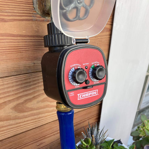 Chapin 41001 Single Zone Water Timer With Water Resistant Construction, Numerous options for Frequency of Watering/Duration of Watering Settings a...