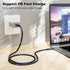 10FT USB-C 3.1 Gen 2 Cable 10Gbps Data Transfer, 60Hz Video Output, 4K Display,100W(5A),USB C Video Monitor Cable 100W PD Fast Charging Compatible...