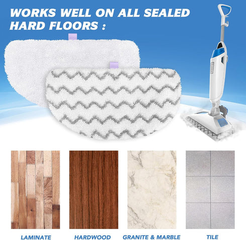 Tidy Monster Steam Mop Replacement Pads Compatible with Bissell Powerfresh Steam Mop 1940 1806 1544 1440 2075A 2685A Series, Part # 5938 & 203-263...